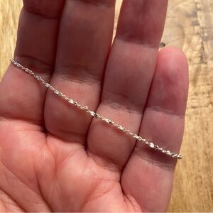 Sterling silver anklet